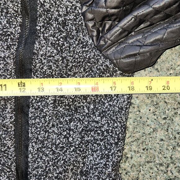 Yoki Outerwear Collection Black Gray Jacket Women M Polyester Wool - Picture 7 of 8